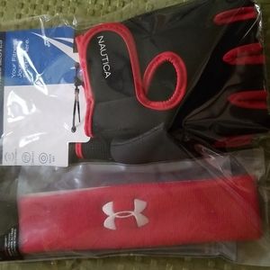 Headband Under Armour & Nautica Fitness Gloves (NWT)
